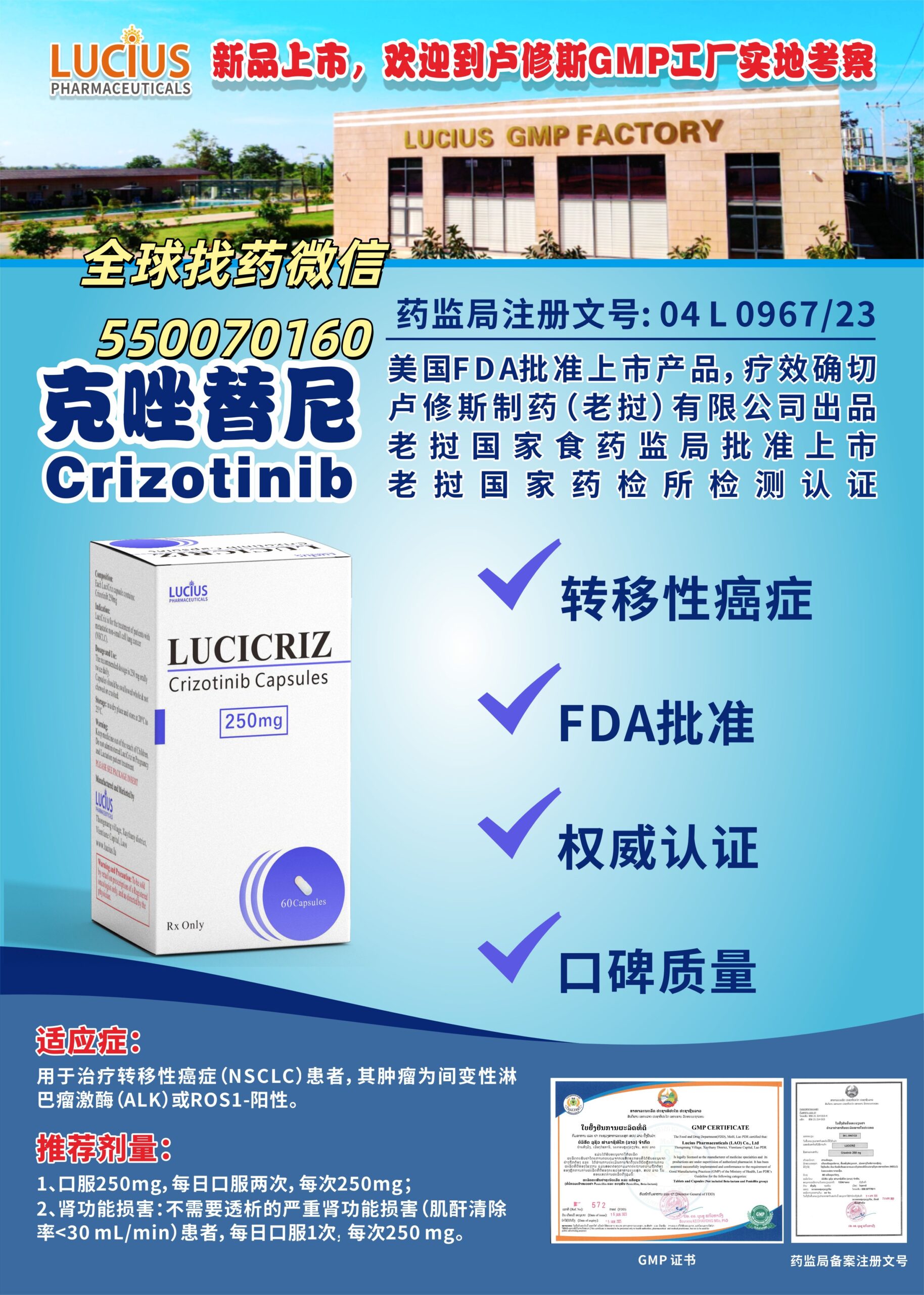 克唑替尼：肺癌 ALK/ROS1 突变治疗关键药与印老孟三国代购指南