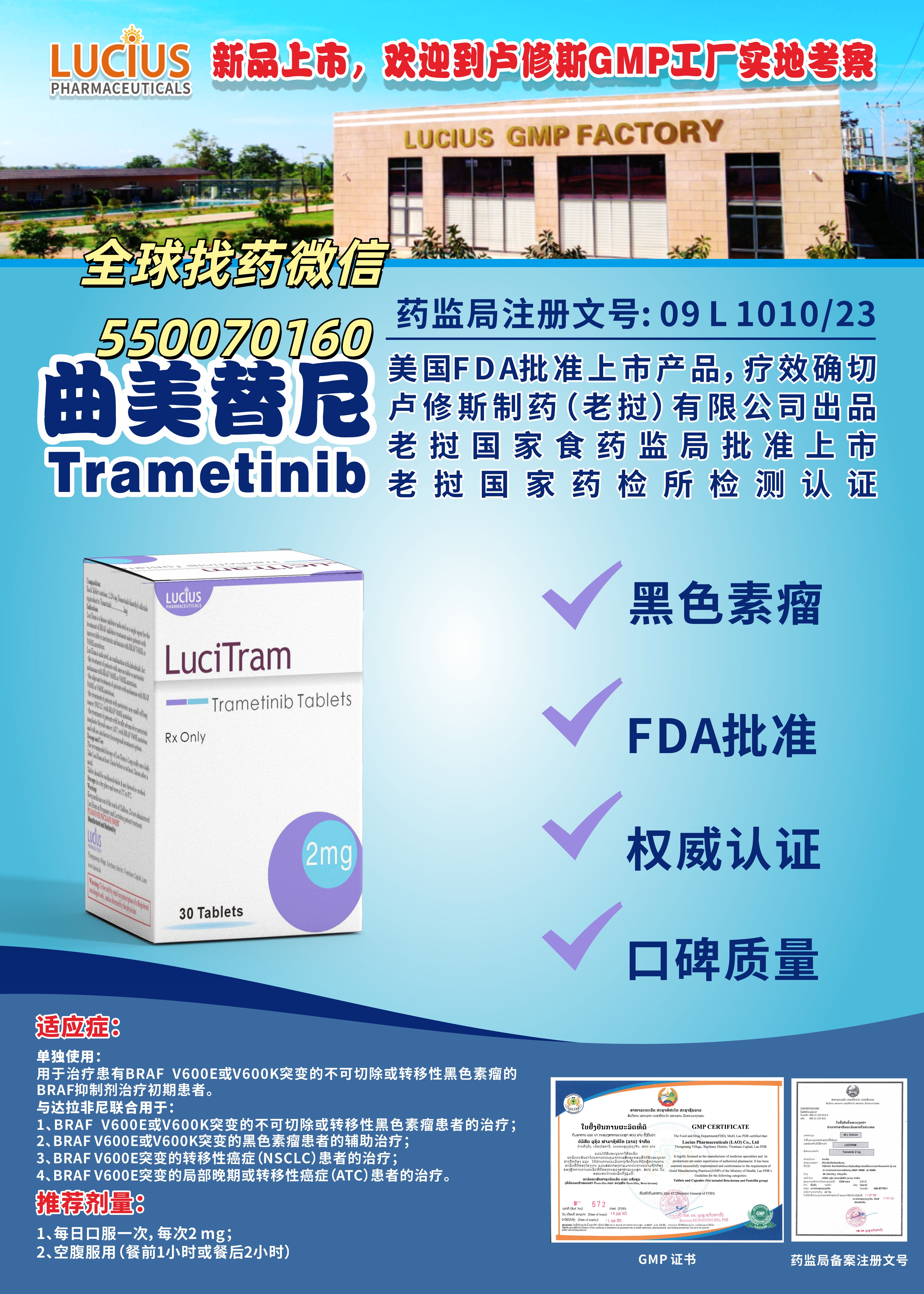 曲美替尼：BRAF 突变肿瘤联合治疗核心药物与印老孟三国代购指南