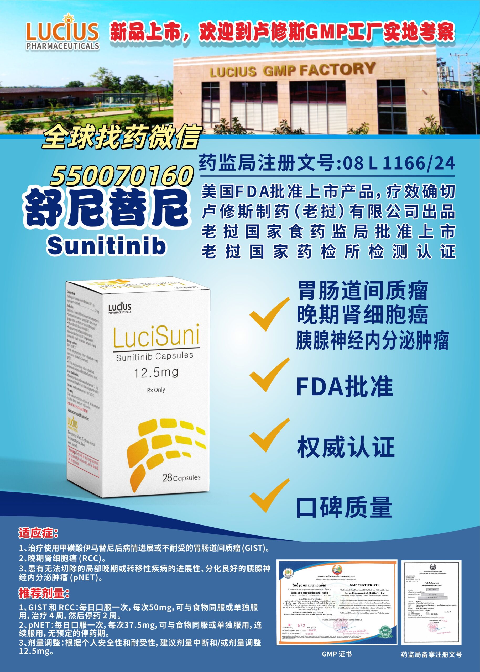 舒尼替尼：多瘤种靶向治疗基石与印老孟三国代购指南