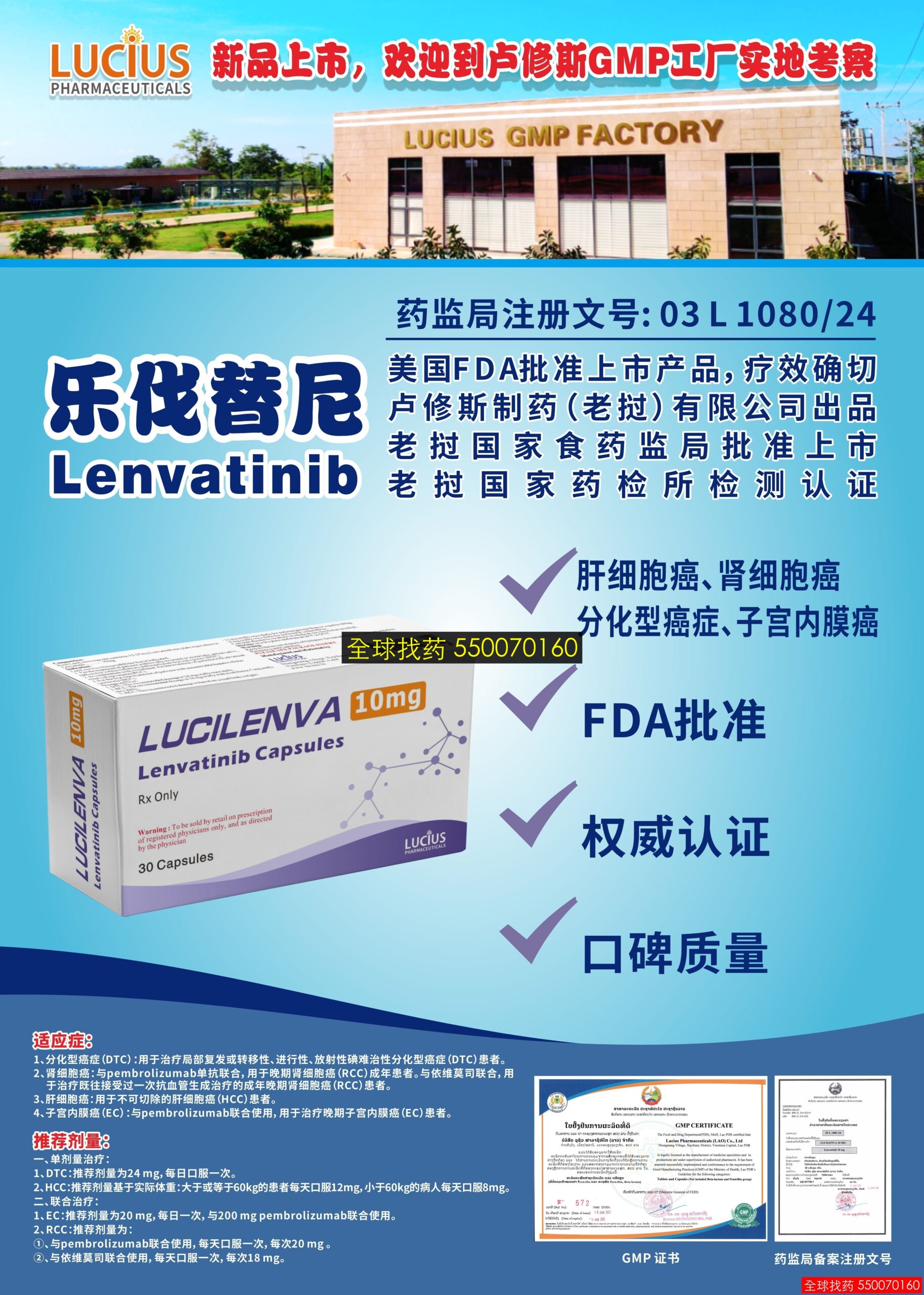 乐伐替尼10 · 印度正品仿制药多少钱