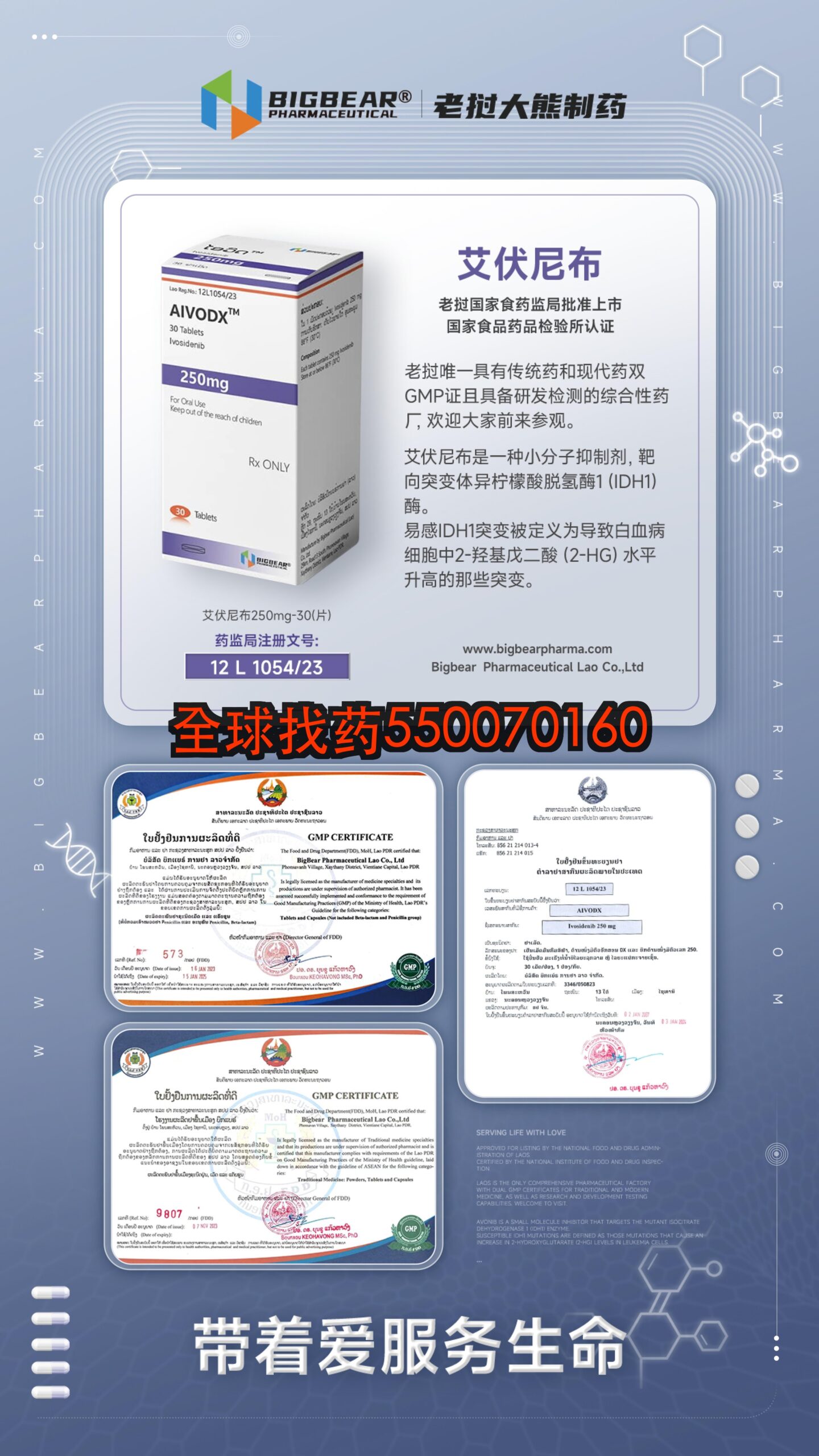 艾伏尼布 AIVODX 250mg · 靶向药代购直邮